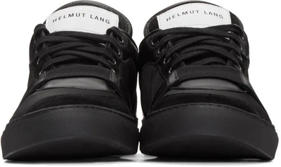 Shop Helmut Lang Black Nylon Heritage Sneakers