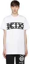 KTZ White Textured Logo T-Shirt