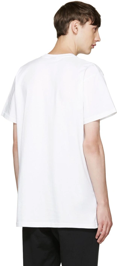 Shop Ktz White Textured Logo T-shirt