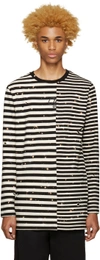 OFF-WHITE Black & White Striped T-Shirt