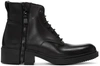 DIESEL Black D-RR Laced Boots