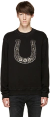 DOLCE & GABBANA Black Horseshoe Sweatshirt