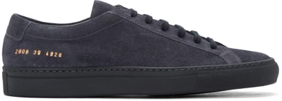 Common Projects Original Achilles Suede Low-top Trainers In Navy