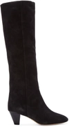 ISABEL MARANT Black Suede Robby Boots