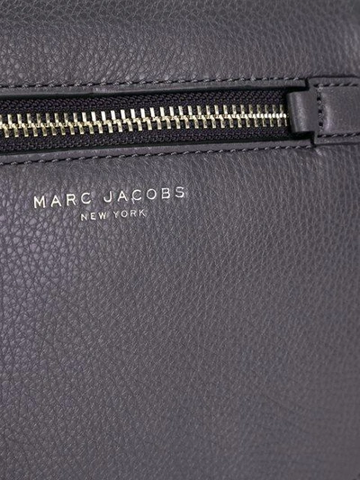 Shop Marc Jacobs Recruit Saddle Crossbody Bag - Grey