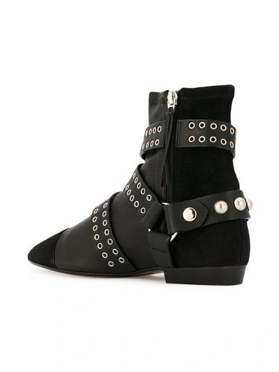 Shop Isabel Marant Étoile 'rolling' Boots - Black