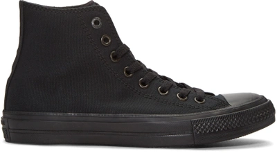 Converse Men's Monochrome Chuck Taylor Hi Top Casual Sneakers From Finish Line In Black