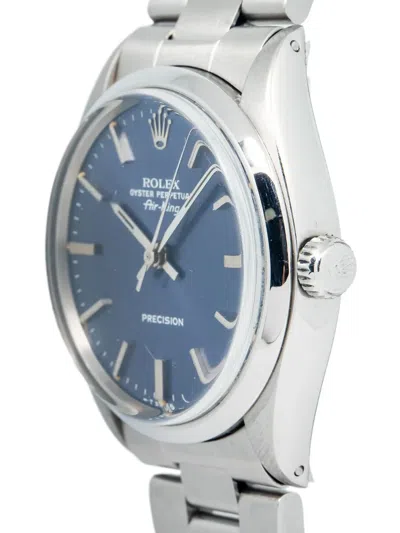 Pre-owned Rolex  Air King 34mm In Blue