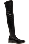 GIVENCHY GIVENCHY STRETCH LEATHER OVER THE KNEE BOOTS IN BLACK,BE09032110