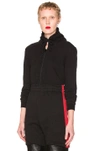 Vetements + Juicy Couture Embellished Cotton-blend Velour Hooded Top In Black