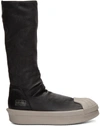 RICK OWENS Black adidas Edition Mastodon Stretch Boot High-Top Sneakers