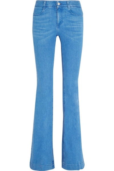 Stella Mccartney Woman Mid-rise Flared Jeans Blue