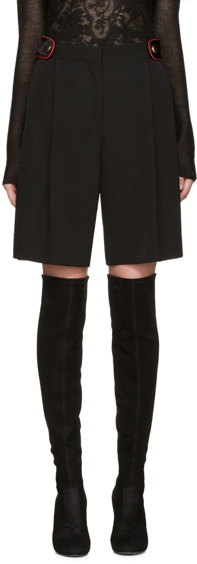 Shop Givenchy Black Wool Shorts