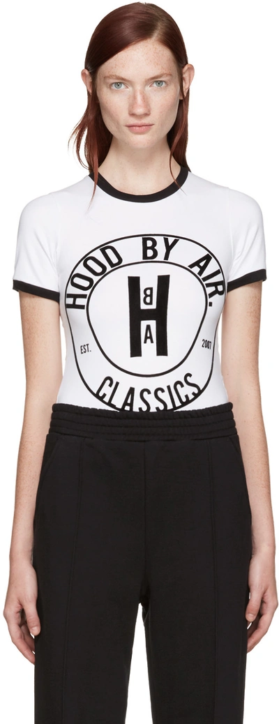 Hood By Air White Cookie Ringer T-shirt