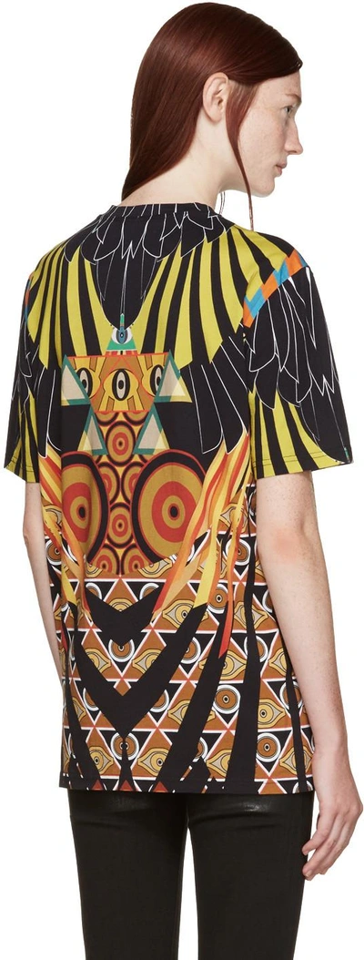 Shop Givenchy Multicolor Optical Wings T-shirt