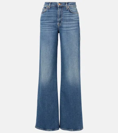 7 For All Mankind Original Tailorless Dark New York Bootcut Jean In Blue
