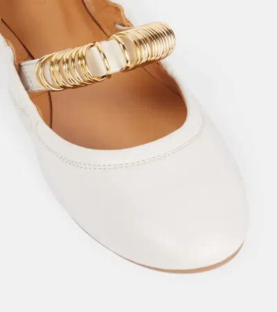 Tod's Dee Ballerina Shoes In Beige