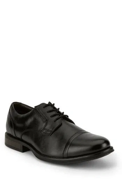 Dockers Mens Edgar Synthetic Leather Dress Oxford Lace Up Shoe In Black