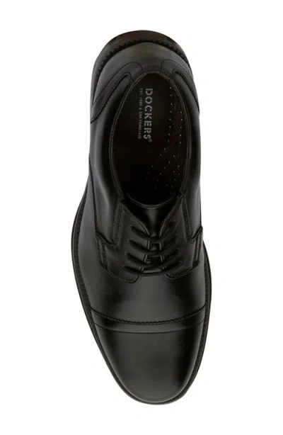 Dockers Mens Edgar Synthetic Leather Dress Oxford Lace Up Shoe In Black
