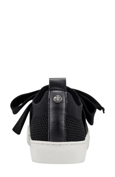 Bandolino Women's Bryce Bow Knit Slip On Sneakers In Black