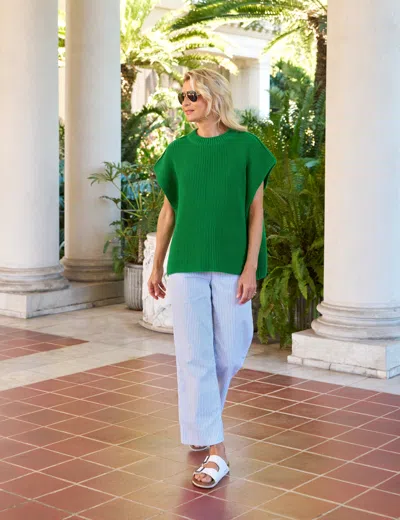 Frank & Eileen Montecito Vest In Green