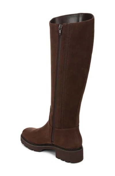 Vionic Fallbrook Water Resistant Knee High Boot In Chocolate Ganache