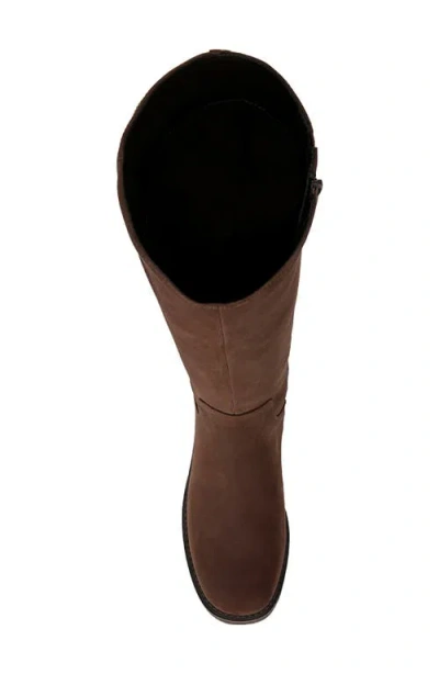 Vionic Fallbrook Water Resistant Knee High Boot In Chocolate Ganache