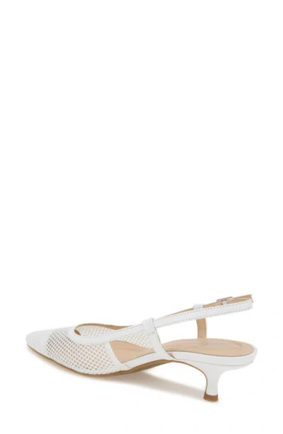 Reaction Kenneth Cole Maggie Mesh Slingback Pump In White