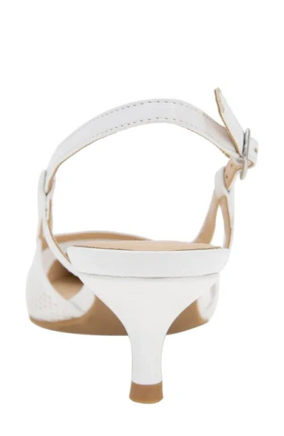 Reaction Kenneth Cole Maggie Mesh Slingback Pump In White