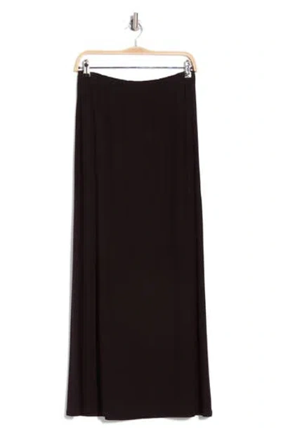 Go Couture Slit Maxi Skirt In Black