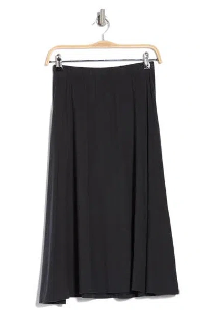 Go Couture Flared Midi Skirt In Black