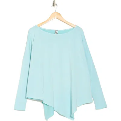 Go Couture Asymmetric Hem Sweater In Limpet Shell
