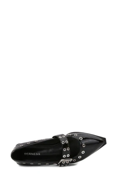 Berness Astra Grommet Mary Jane Flat In Black