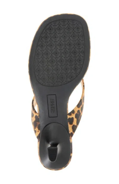 Esprit Elayna Womens Square Kitten Heel Pumps In Leopard