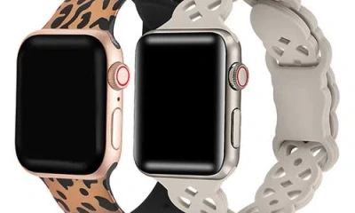 The Posh Tech Assorted 2-pack Silicone Apple Watch® Watchbands In Assorted