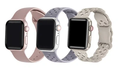 The Posh Tech Assorted 3-pack Silicone Apple Watch® Watchbands In Assorted