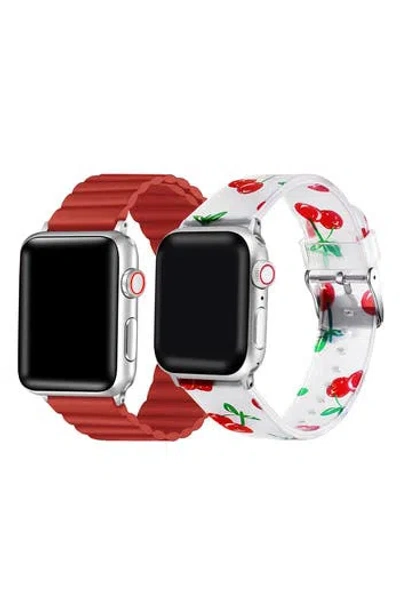 The Posh Tech Assorted 2-pack Silicone Apple Watch® Watchbands In Assorted