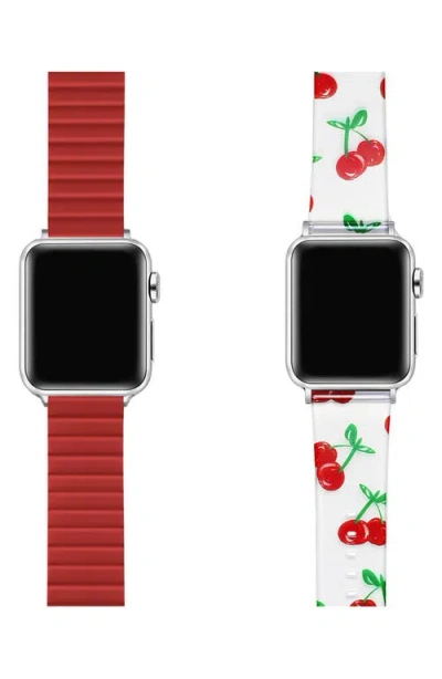 The Posh Tech Assorted 2-pack Silicone Apple Watch® Watchbands In Assorted