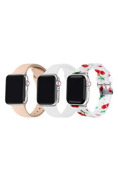 The Posh Tech Assorted 3-pack Silicone Apple Watch® Watchbands In Assorted