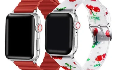 The Posh Tech Assorted 2-pack Silicone Apple Watch® Watchbands In Assorted