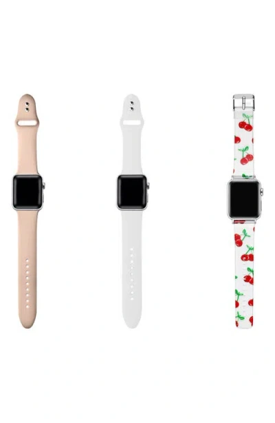 The Posh Tech Assorted 3-pack Silicone Apple Watch® Watchbands In Assorted
