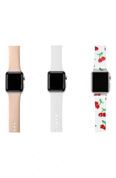 The Posh Tech Assorted 3-pack Silicone Apple Watch® Watchbands In Assorted