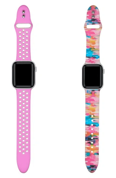 The Posh Tech Assorted 2-pack Silicone Apple Watch® Watchbands In Assorted