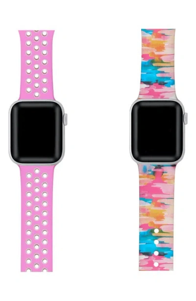 The Posh Tech Assorted 2-pack Silicone Apple Watch® Watchbands In Assorted