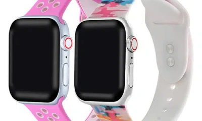 The Posh Tech Assorted 2-pack Silicone Apple Watch® Watchbands In Assorted