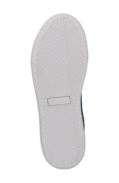 Nine West Women's Gatspy Lace-up Platform Sneakers In Dark Blue Denim Floral Multi