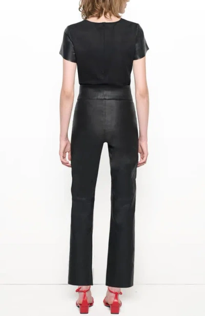 As By Df Reagan Stretch Leather Leggings In Black