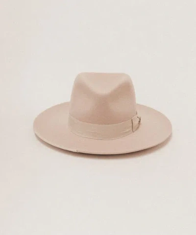 Two Roads Hat Co. Delmar Distressed Felt Fedora In Ivory