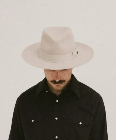 Two Roads Hat Co. Delmar Distressed Felt Fedora In Ivory