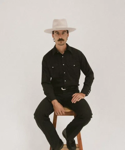 Two Roads Hat Co. Delmar Distressed Felt Fedora In Ivory